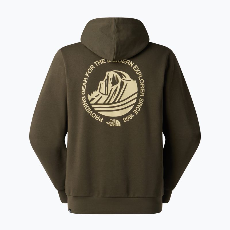 Herrenpullover The North Face Monte Regular Hoodie Graphic new taupe green 5