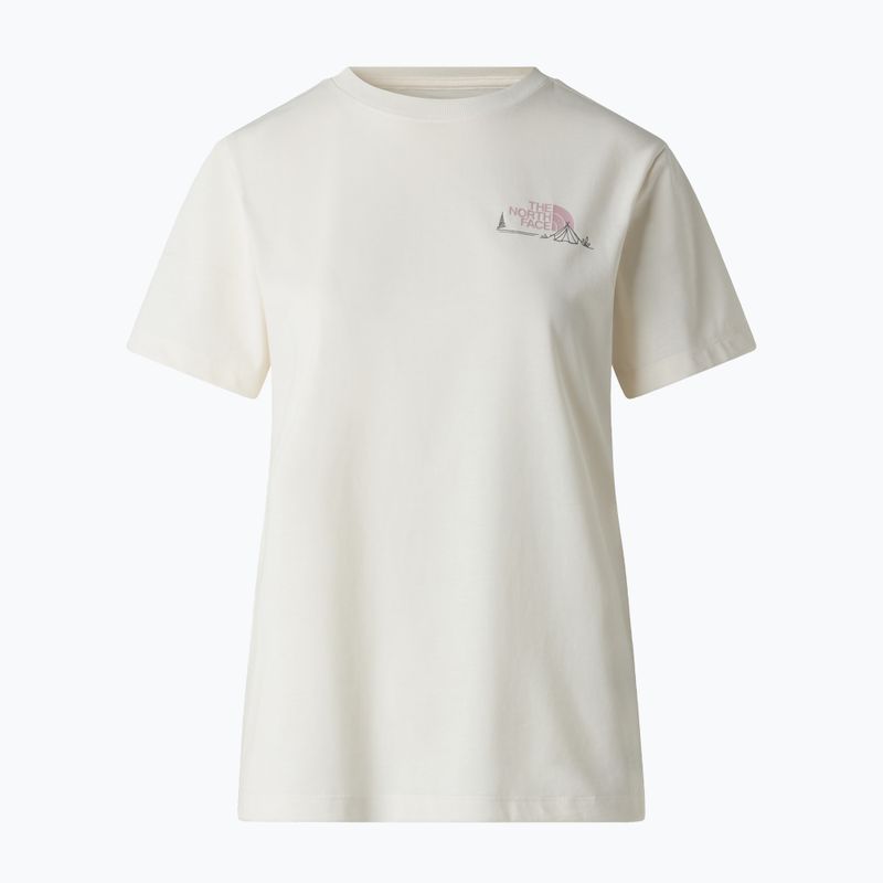 Damen T-Shirt The North Face Monte Regular Graphic white dune