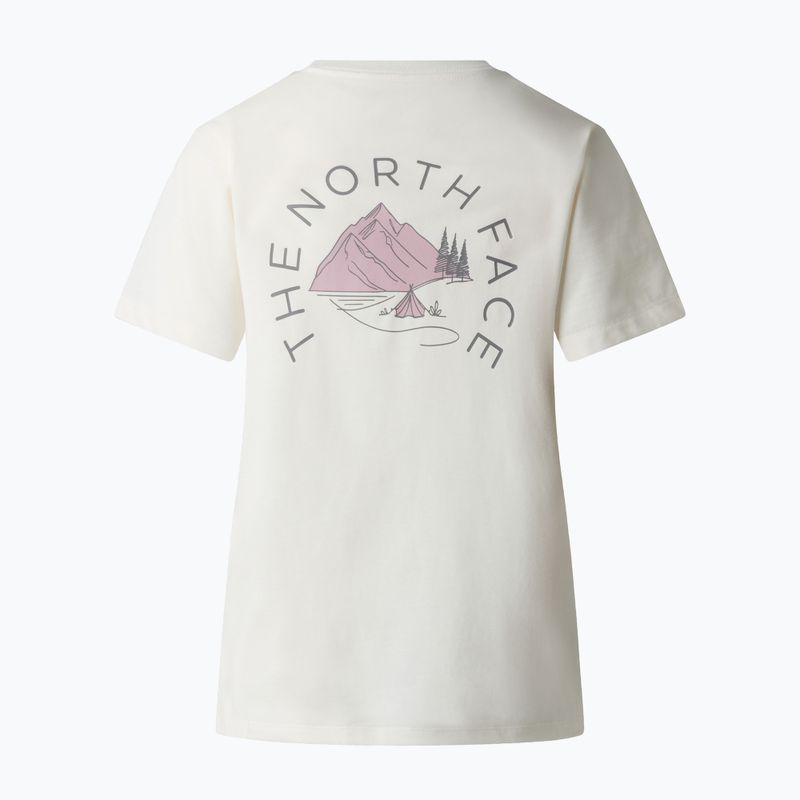 Damen T-Shirt The North Face Monte Regular Graphic white dune 2