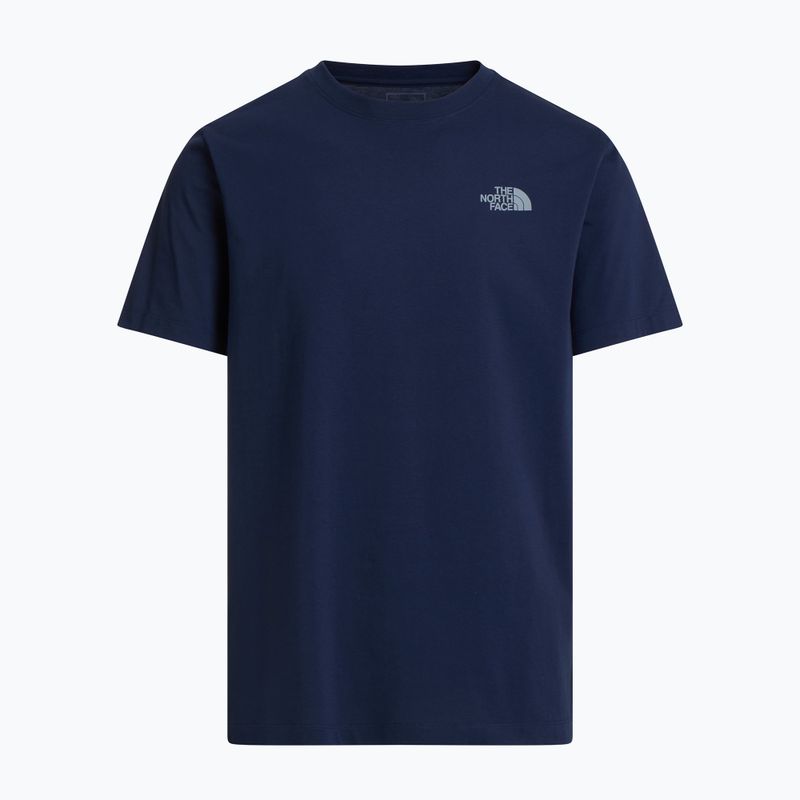 Herren-Trekking-T-Shirt The North Face Moutain Sketch Regular summit navy 5