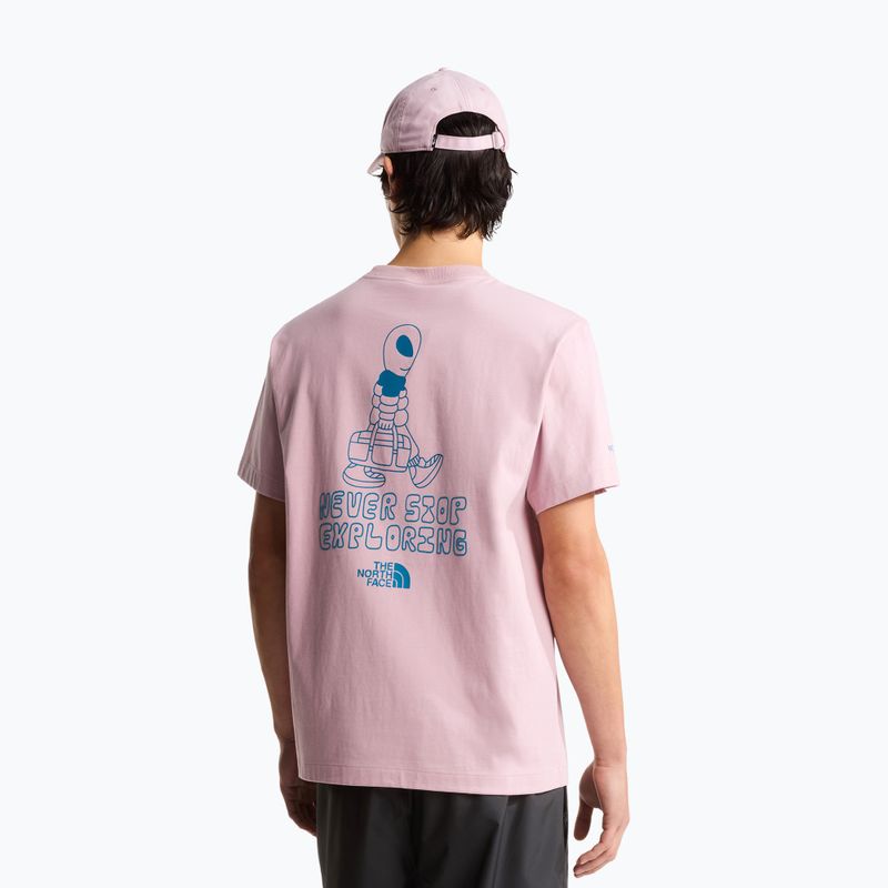 Herren-T-Shirt The North Face Alien Relaxed metal pink 3