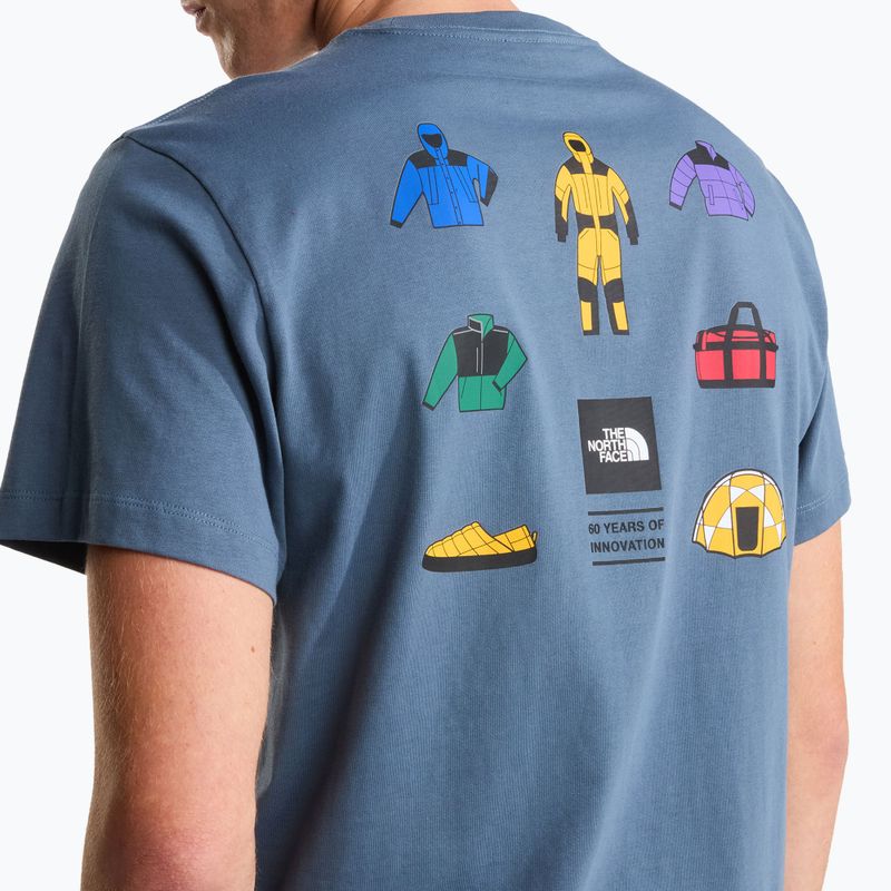 Herren-Trekking-T-Shirt The North Face Mountain Celebration Regular granite grey 6