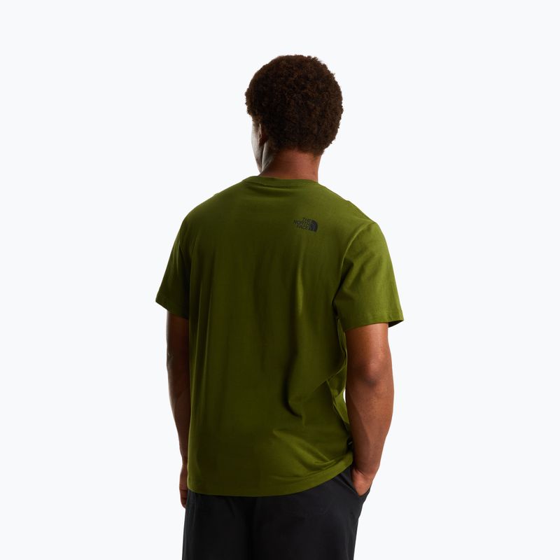 Herren T-Shirt The North Face Mountain Logo Relaxed woodland green 3