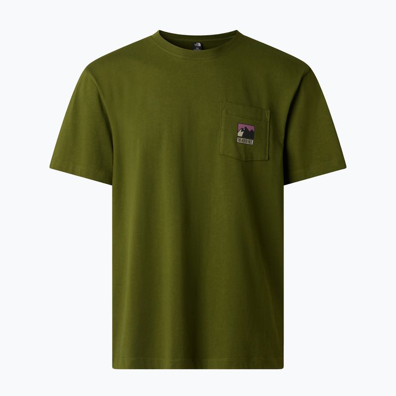 Herren T-Shirt The North Face Mountain Logo Relaxed woodland green 5