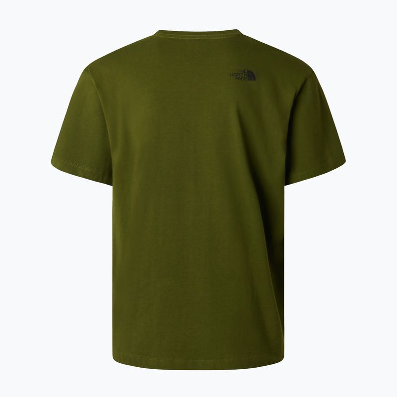 Herren T-Shirt The North Face Mountain Logo Relaxed woodland green 6