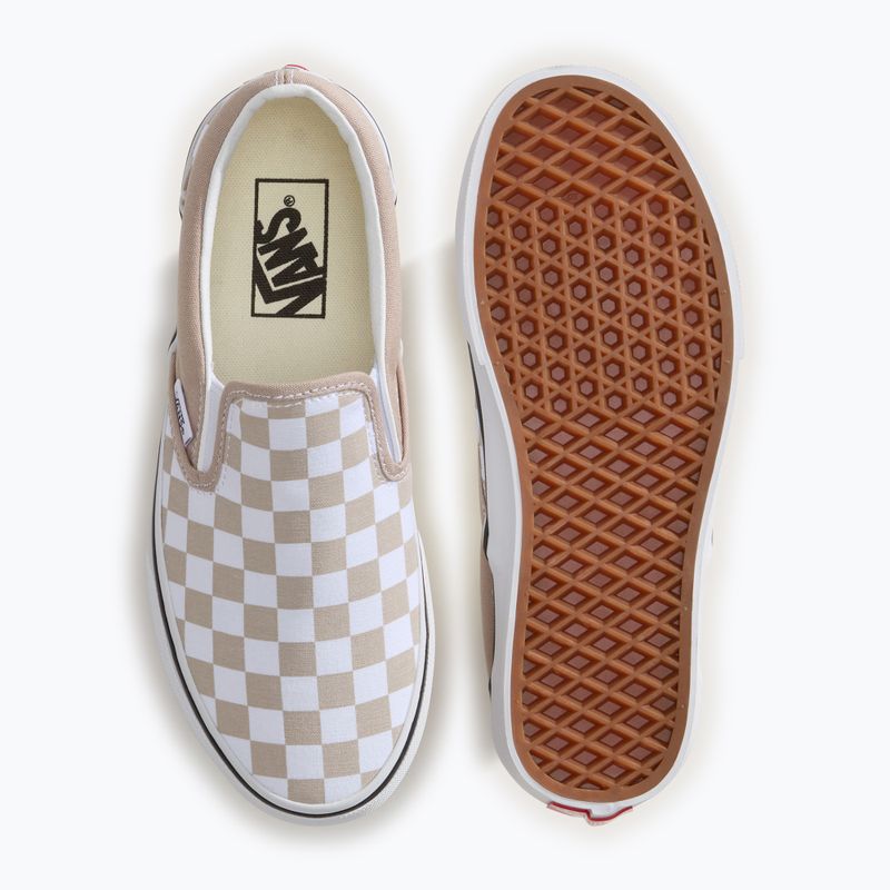 Schuhe Vans Ua Classic Slip-On color theory checkerboard mushroom 4