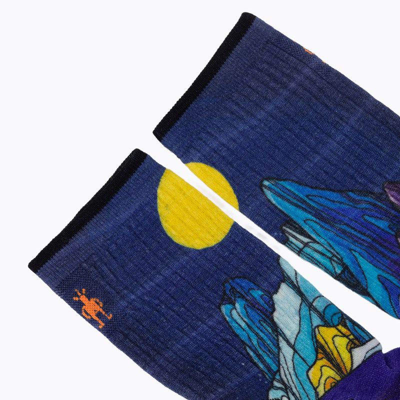 Socken Smartwool Hike Mountain Lake Print Crew deep navy 3