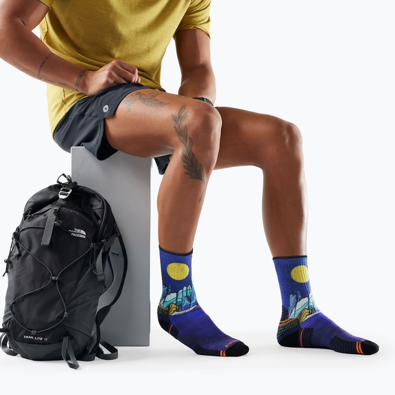 Socken Smartwool Hike Mountain Lake Print Crew deep navy 7
