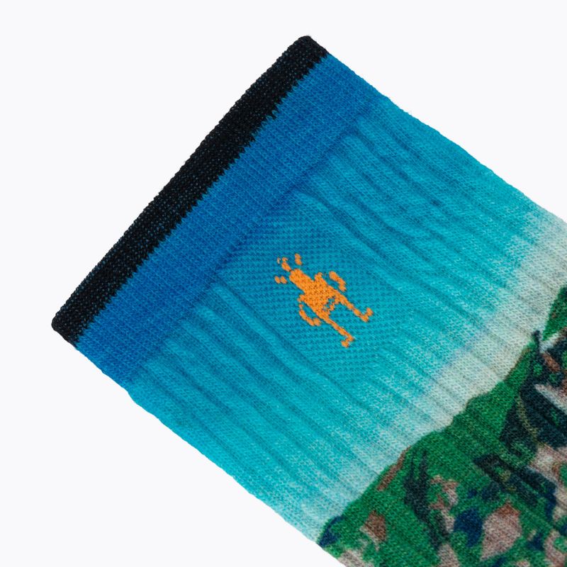 Damensocken Smartwool Hike Mountain Lake Print Crew capri 3