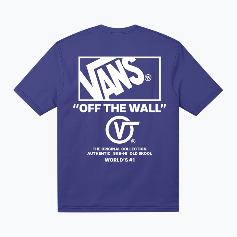 Herren T-Shirt Vans Stacked Hi Tee royal cobalt 2