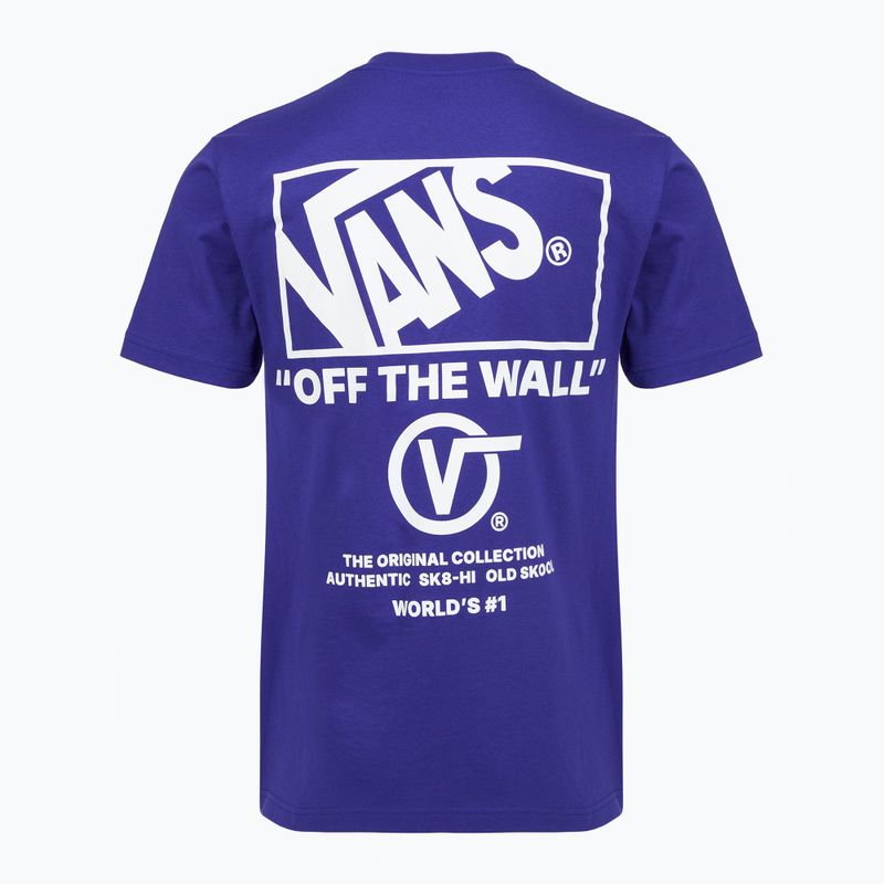 Herren T-Shirt Vans Stacked Hi Tee royal cobalt 2