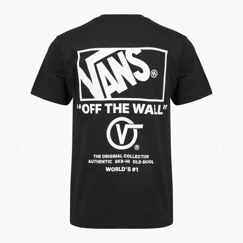 Herren T-Shirt Vans Stacked Hi Tee black/white 2