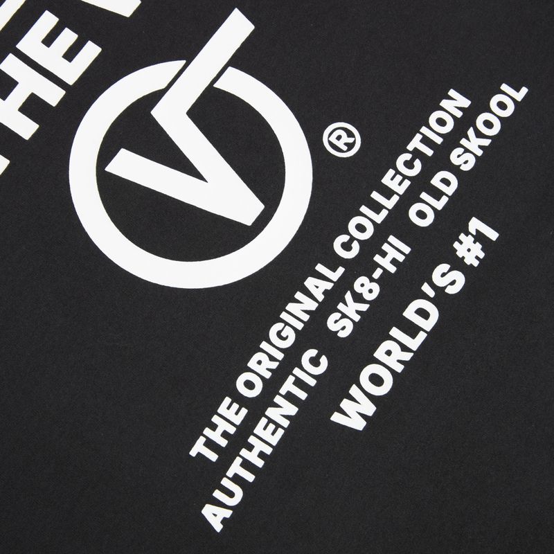 Herren T-Shirt Vans Stacked Hi Tee black/white 4
