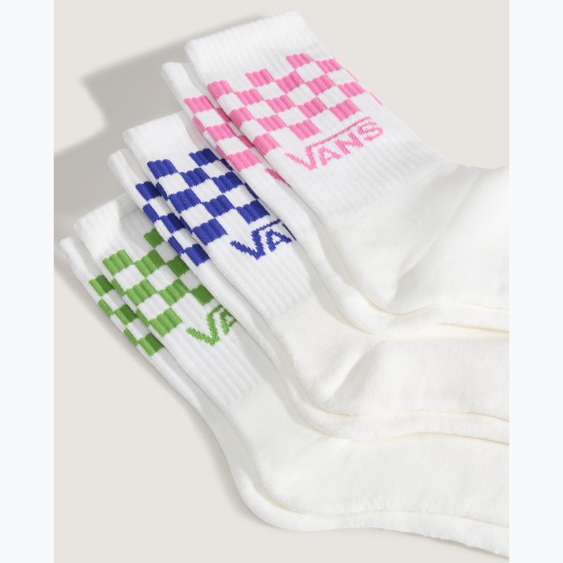 Socken Vans Classic Check Crew 3 pairs pink fizz 3