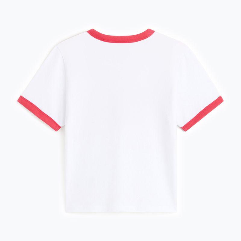Damen T-Shirt Vans Center Chest Ringer Tee white 2