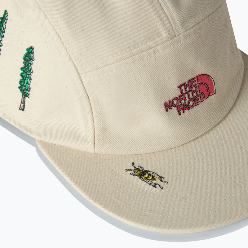 Herren-Basecap The North Face Norm Camp white dune/raw undyed/graphics 3