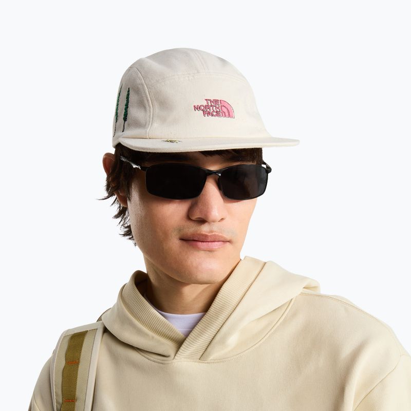 Herren-Basecap The North Face Norm Camp white dune/raw undyed/graphics 4