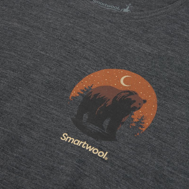 Shirt Herren Smartwool Lunar Bear Active SS Graphic Tee charcoal heather 3