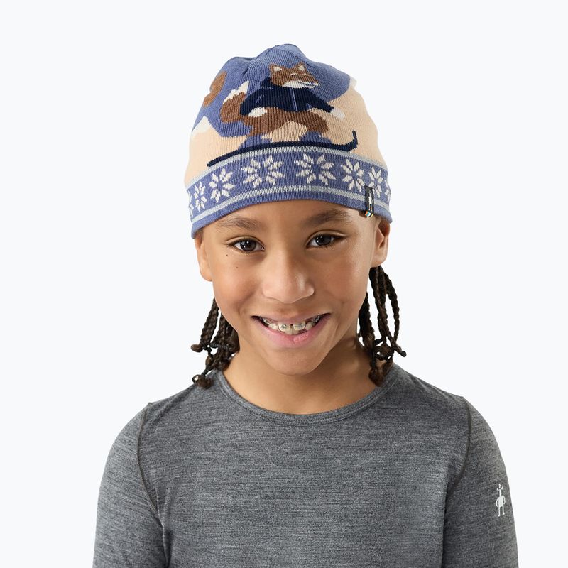 Kinder-Wintermütze Smartwool Reversible Art Beanie nightfall blue 2