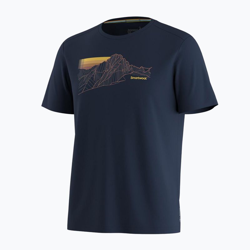 Herren-Shirt Smartwool Alpine Trace Active Graphic Tee SS deep navy 3