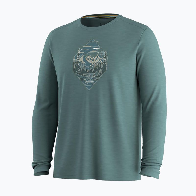 Longsleeve Herren Smartwool Wander Valley Active Long Sleeve Graphic Tee dusty tea 3