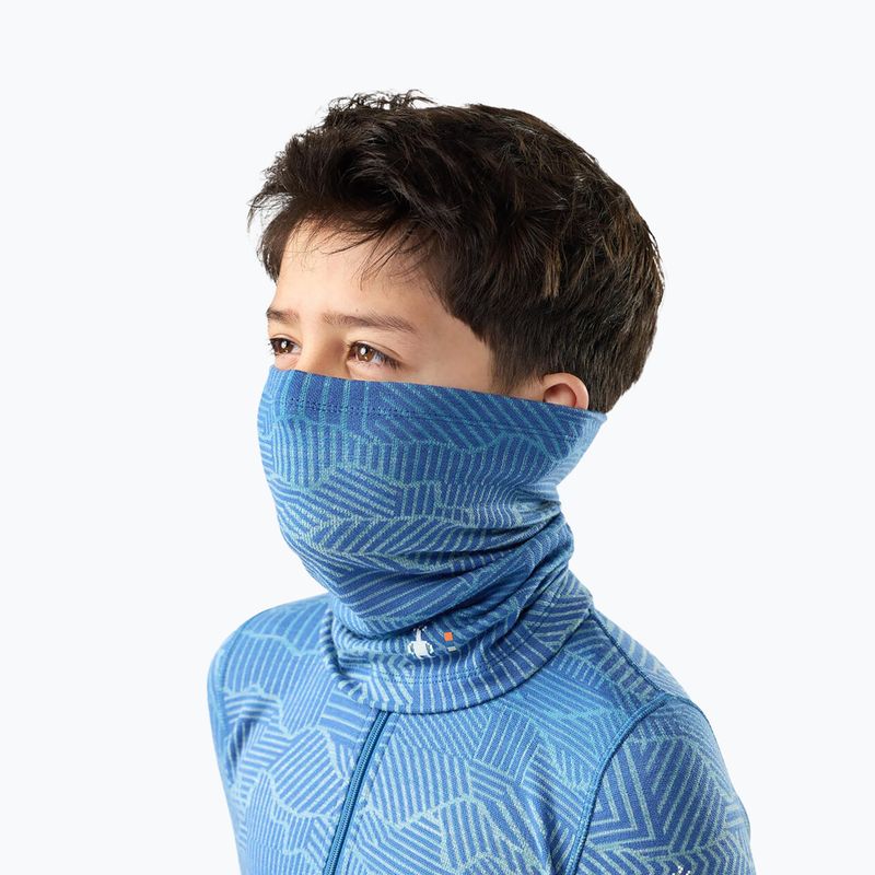 Kinder Schlauchschal Smartwool Thermal Merino indigo linear peaks 2