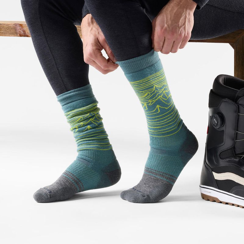 Snowboardsocken Smartwool Snowboard Full Cushion Iguchi OTC dusty teal 2