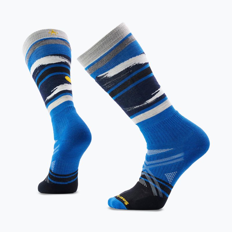 Smartwool Skisocken Ski Full Cushion Midnight Ski Pattern OTC Laguna Blau