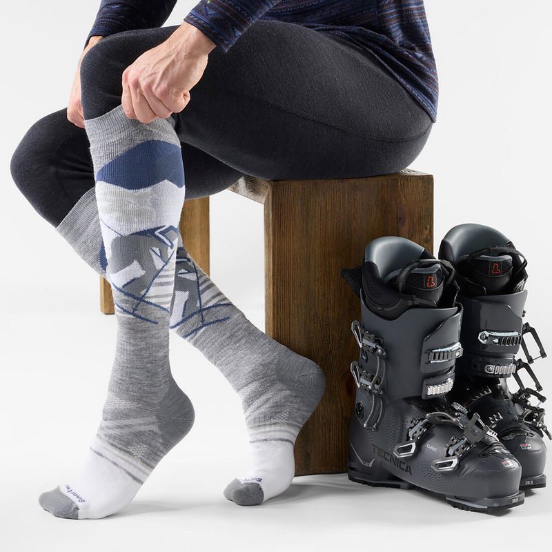 Skisocken Smartwool Ski Full Cushion Chute the Moon OTC light gray 2
