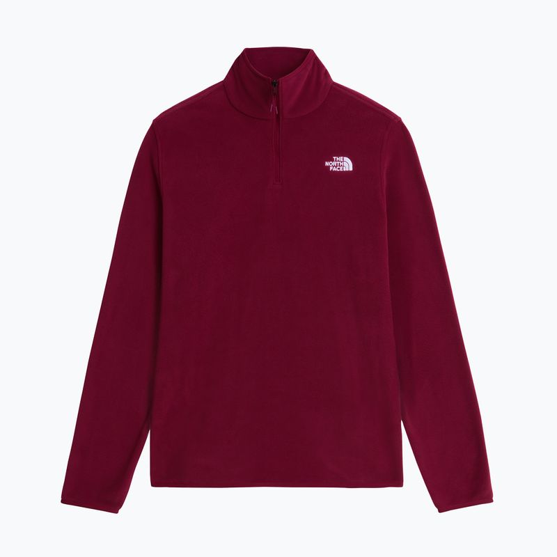 Fleecejacke für Damen The North Face Glacier Fleece 1/4 Zip burgundy crush 4