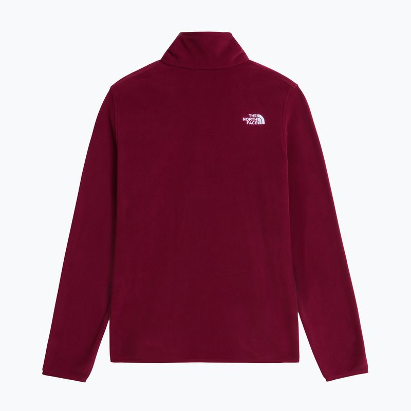 Fleecejacke für Damen The North Face Glacier Fleece 1/4 Zip burgundy crush 5