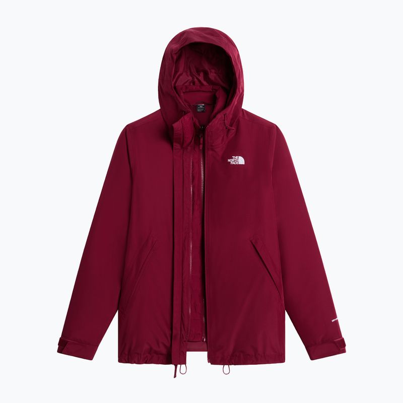 Damen-3‑in‑1‑Jacke The North Face Carto Mono Triclimate Hooded burgundy crush 3