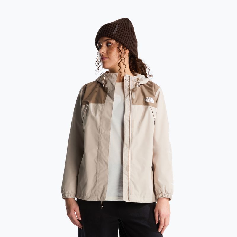 Damen-Regenjacke The North Face Antora Rain timeless taupe/garnet 4