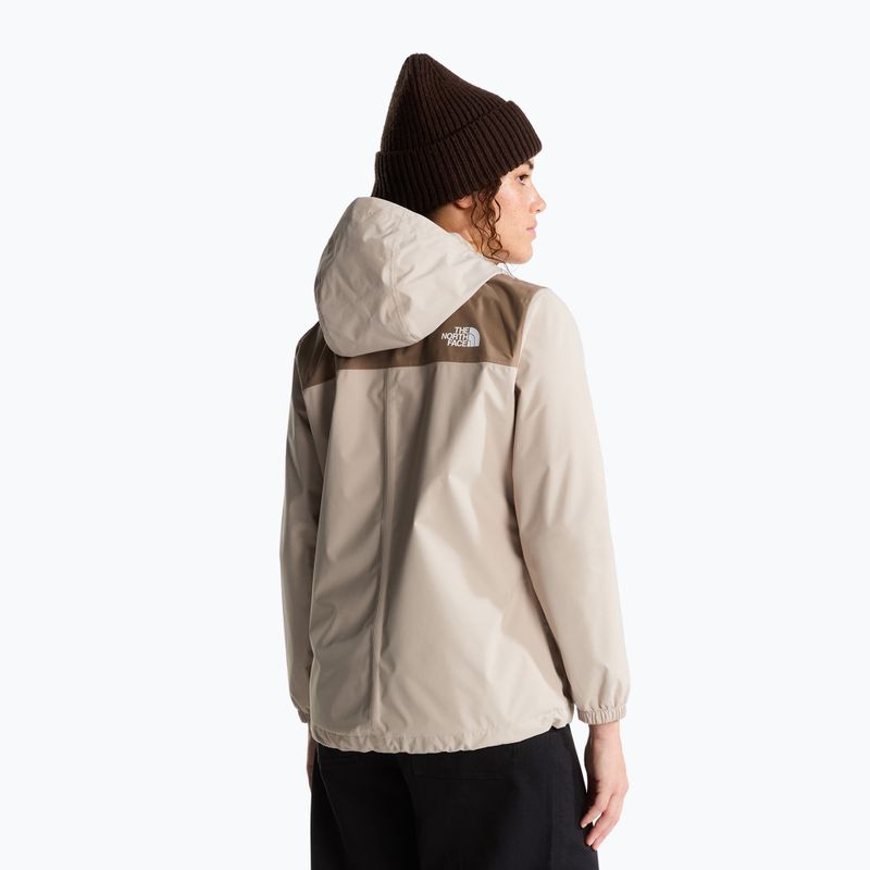 Damen-Regenjacke The North Face Antora Rain timeless taupe/garnet 3