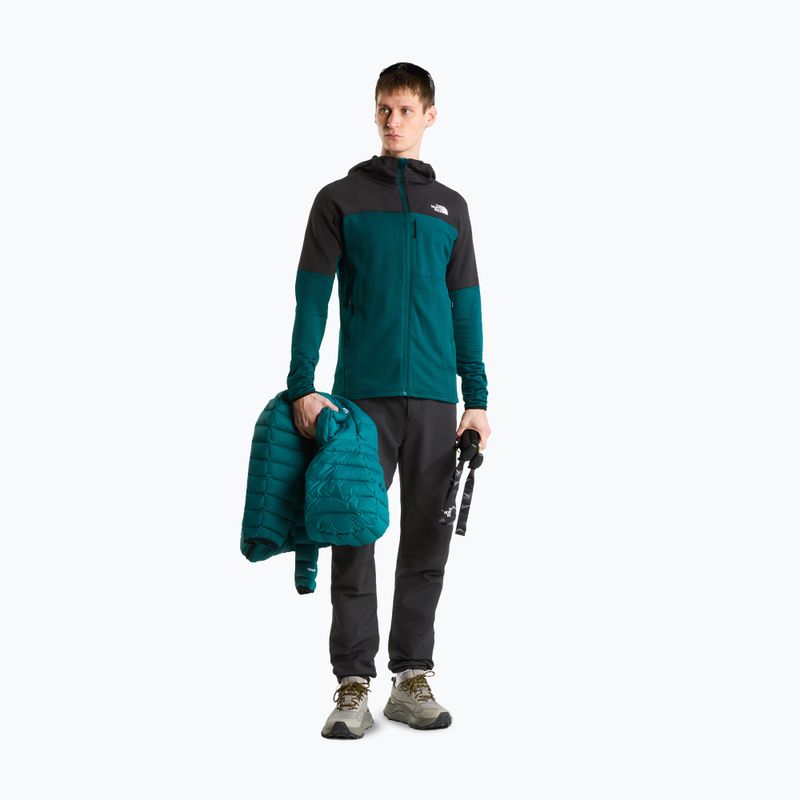 Herrenjacke The North Face Polartec Powergrid Stormgap Hoodie Pacific Teal/Tnf Black 2