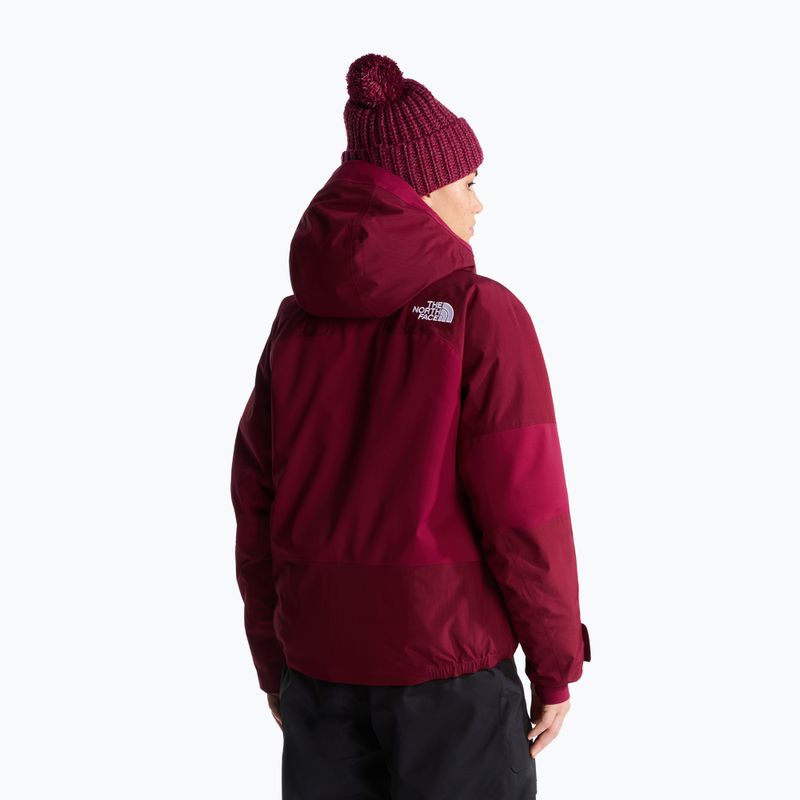 Damen-Skijacke The North Face Powstar burgundy crush 3