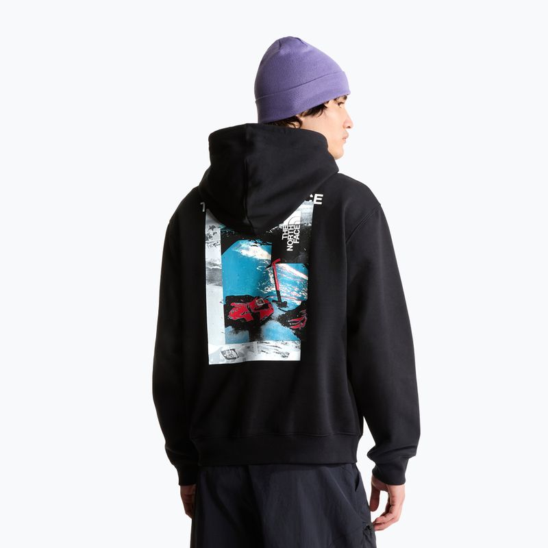 Herrenpullover The North Face Apex '75 Collage Relaxed Hoodie tnf black 3