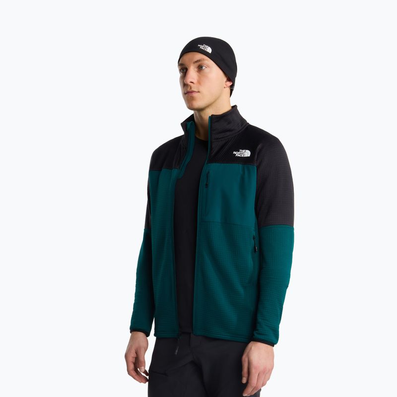 Herren-Trekkingsweatshirt The North Face Polartec Powergrid Stormgap pacific teal/tnf black 4