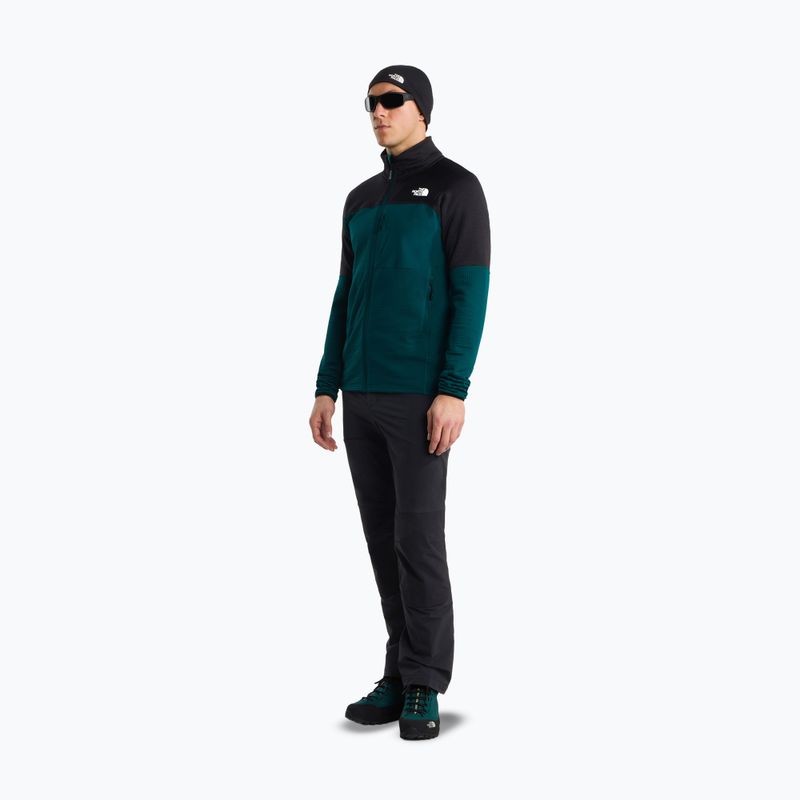 Herren-Trekkingsweatshirt The North Face Polartec Powergrid Stormgap pacific teal/tnf black 2