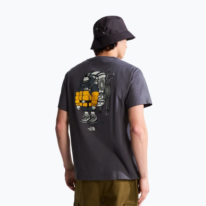 T-Shirt The North Face Gear Up Get Out RLX SS Tee Graphic anthracite grey 3