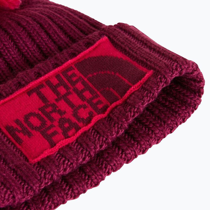 Wintermütze The North Face Heritage Ski Tuke burgundy crush 2