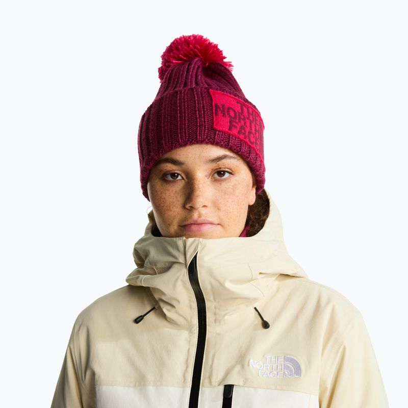 Wintermütze The North Face Heritage Ski Tuke burgundy crush 3