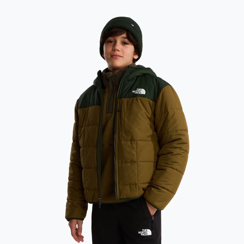 Gefütterte Kinderjacke The North Face Reversible Shasta FZ Hooded caraway seed/bo 4
