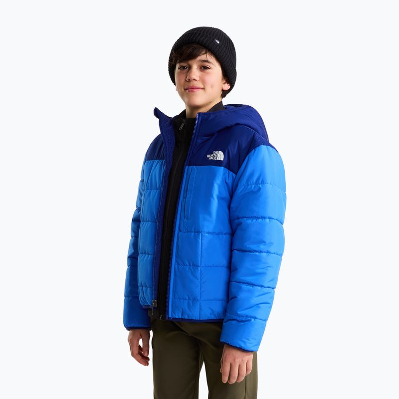 Gefütterte Kinderjacke The North Face Reversible Shasta FZ Hooded active blue/bol 4