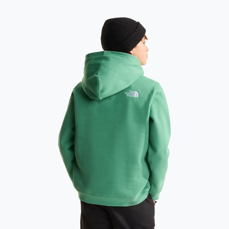 Kinder-Sweatshirt The Noryh Face Essential Drew Peak Hoodie dimmed algae 5