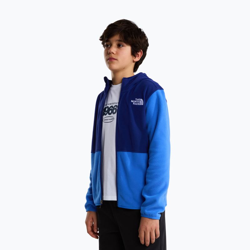 Kinder Fleecejacke The North Face Teen Glacier Full Zip Hoodie bold blue/activ blue 3