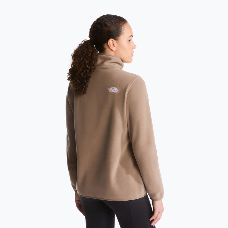 Fleecejacke für Damen The North Face Glacier Fleece 1/4 Zip garnet 3