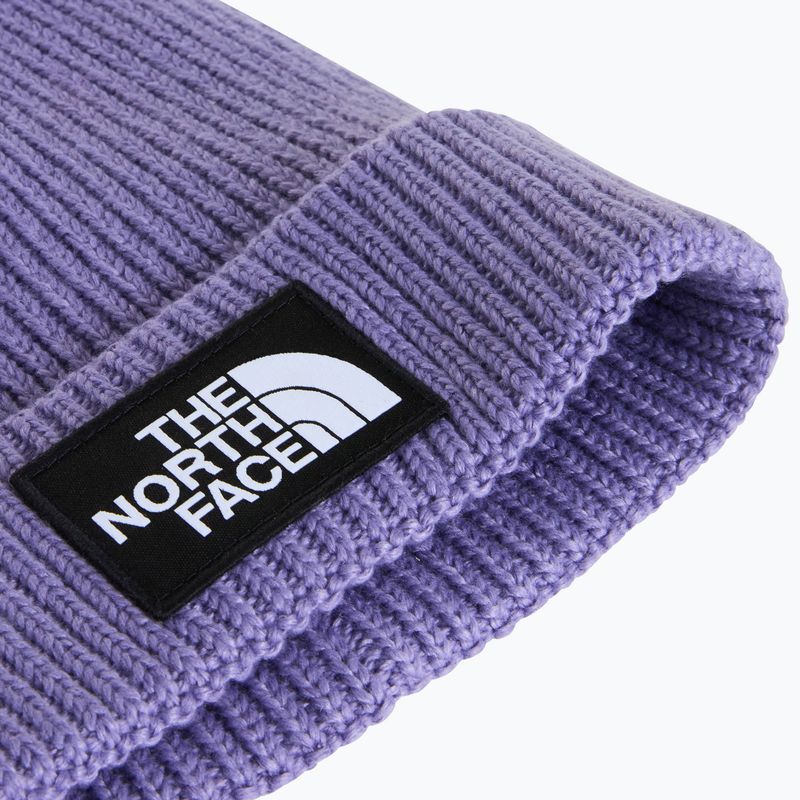 Wintermütze The North Face Logo Box Cuffed grounded plum 2
