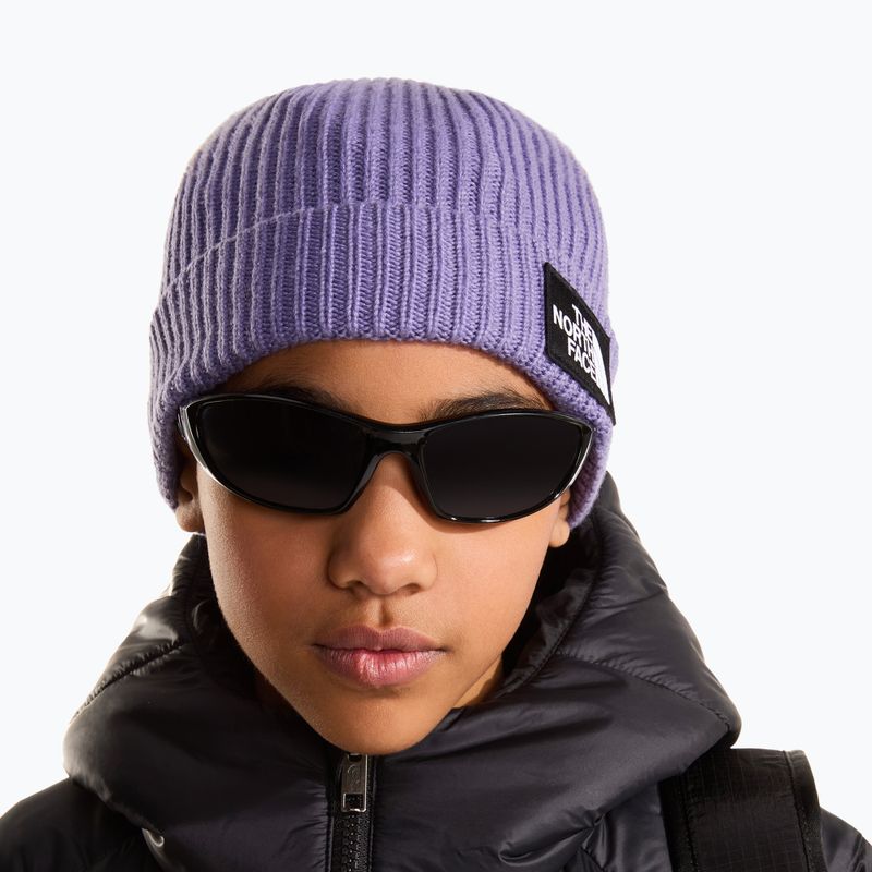 Wintermütze The North Face Logo Box Cuffed grounded plum 3