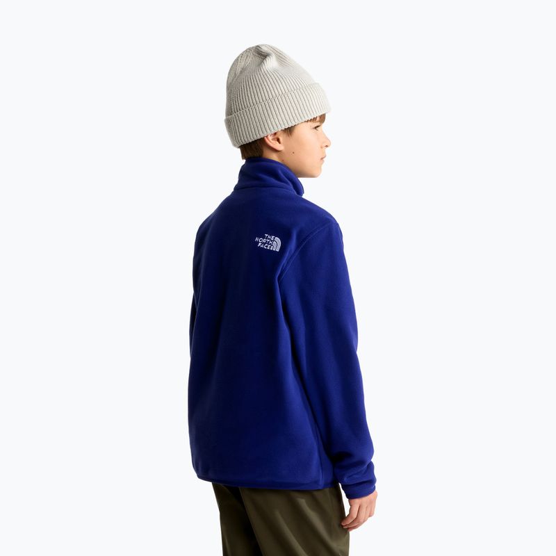 Kinder Fleecejacke The North Face Teen Glacier 1/4 Zip bold blue 3